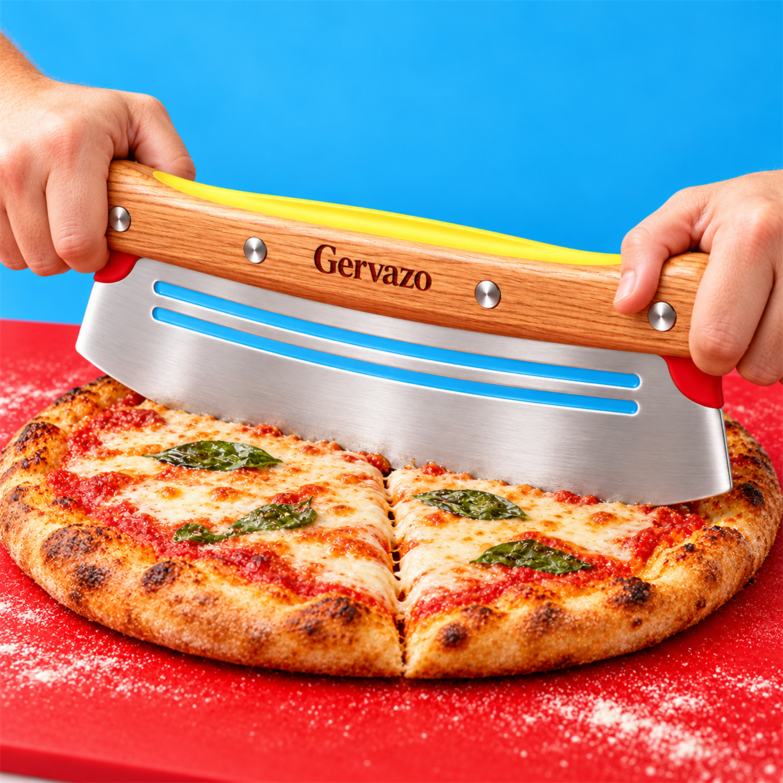 Gervazo Long Curve Rocker Cutter main pizza tool view